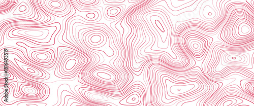 Topographic line map. Modern design with White background with topographic wavy pattern design.