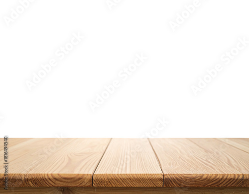 Close-up view of wooden table surface against a plain black background, minimalist design