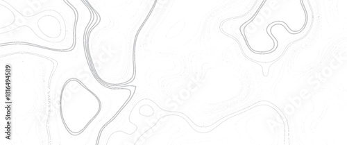 Topographic line map. Modern design with White background with topographic wavy pattern design.