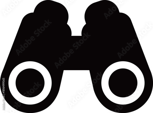 双眼鏡のアイコン　モノトーン