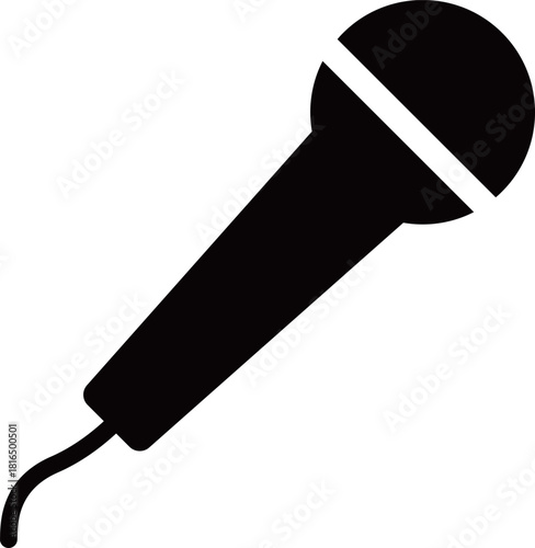 ハンドマイクのアイコン　モノトーン