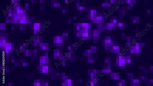 Digital futuristic pattern animation. Looping square animation background. Digital futuristic data technology. 