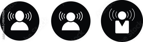 Set of Brand awareness icon. Identity and visibility signs. Company reputation graphic designs. Promotion and identity signs
