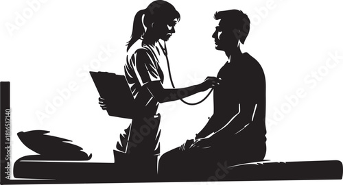 Medical & Healthcare Silhouette Illustration