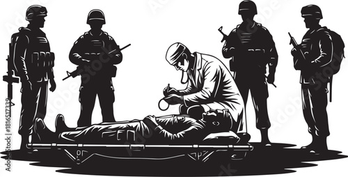 Medical & Healthcare Silhouette Illustration