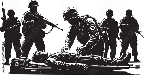 Medical & Healthcare Silhouette Illustration