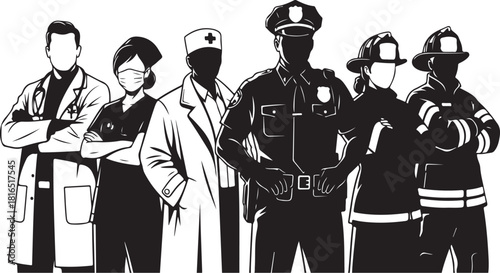 Medical & Healthcare Silhouette Illustration