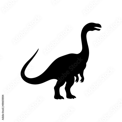 Dinosaur Adventure silhouette icon vector illustration on white background