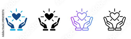 Soul Icon Multiple Style Vector Illustration
