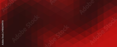 Red Polygonal Mosaic Background, Creative Design Templates
