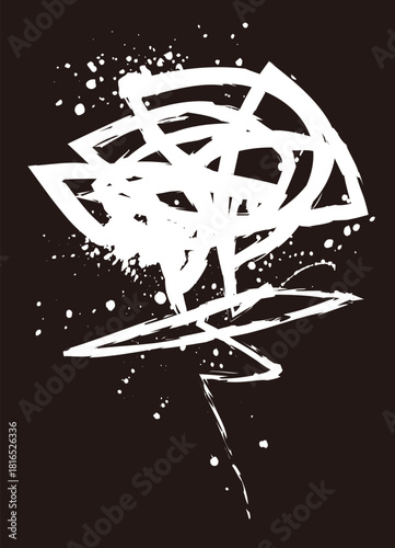 落書きのペイント。汚れたテクスチャー。グランジ、スプレーの素材。