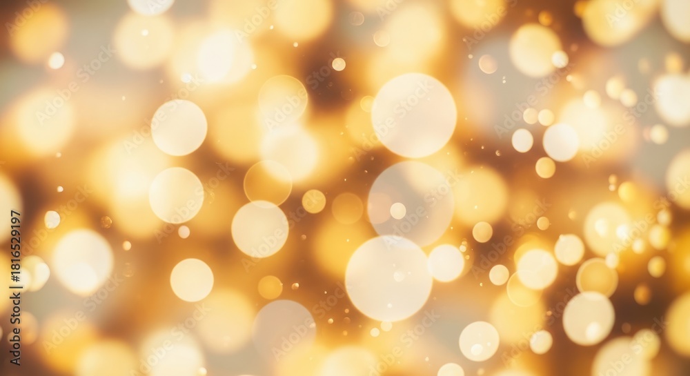 Obraz premium Elegant golden bokeh effect background for celebration and festive designs perfect for event