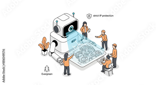 AI Robot and Engineering Team Collaboration for IP Design