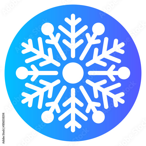 snowflake gradient icon