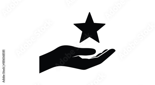 Star on hand concept