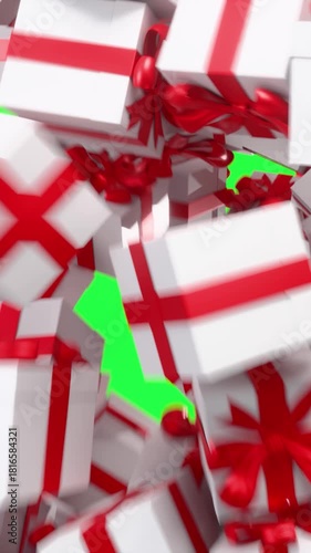 Holiday banner with gift boxes