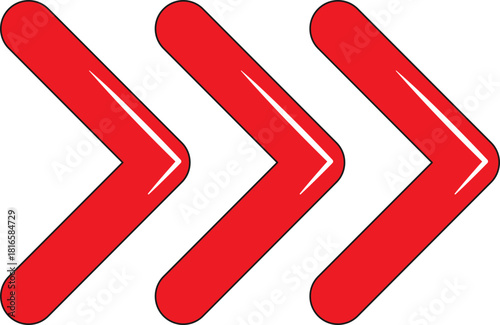 방향을 지시하는 빨간색 화살표