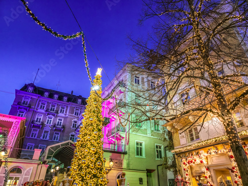 Christmas tree in Baden-Baden, Germany