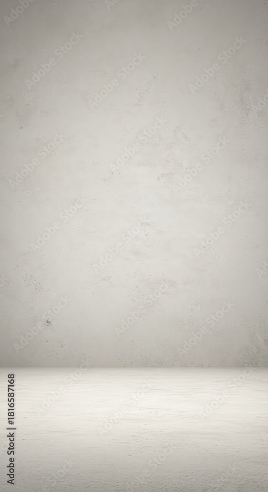 Fototapeta premium A pale, neutral gray concrete texture backdrop offering a smooth, minimalist aesthetic ideal for universal design concepts and product display ,plaster ,rough ,smooth