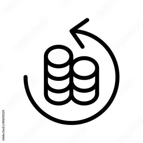 Reliable Recurring Donation icon collection for subscription-based giving, charity programs, and sustainable fundraising initiatives