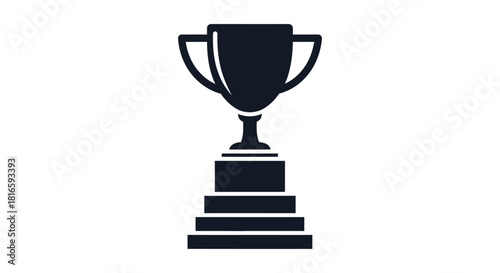 Trophy icon on pedestal