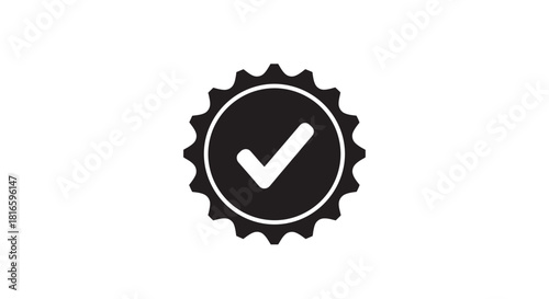 Checkmark seal icon