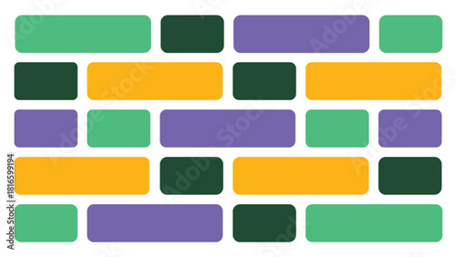 Modern geometric grid pattern with vibrant color accents and clean typography