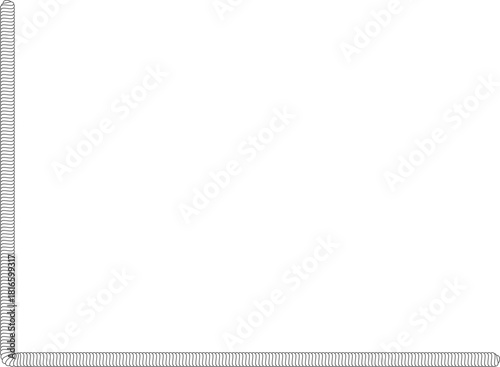 Corner graphic element creating border design