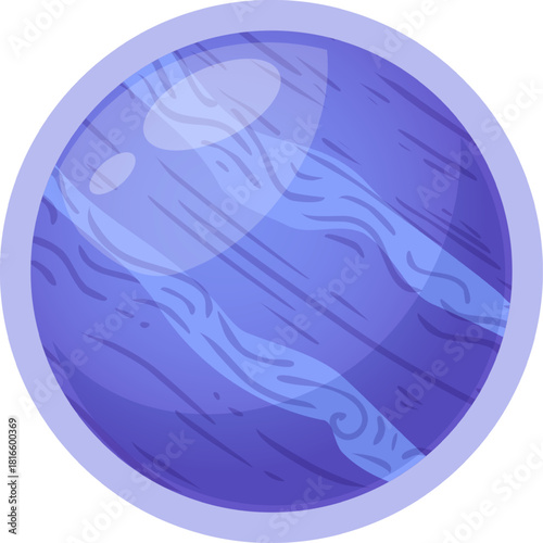 Neptune planet gas giant orbiting the distant sun