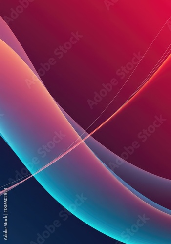 Energetic background featuring shifting color gradients and smooth flowing lines, creating a conceptual, open template for design elements ,wave ,abstract ,graphic