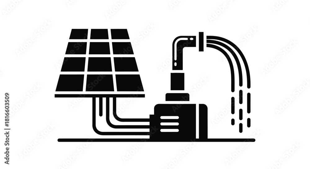 Obraz premium Solar pump system
