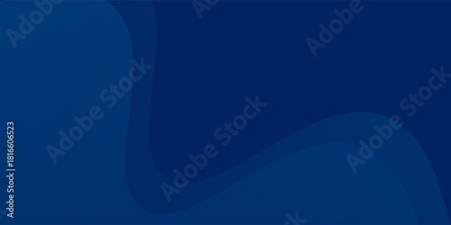 Dark blue paper waves abstract banner design. Elegant wavy vector background illustrations texture