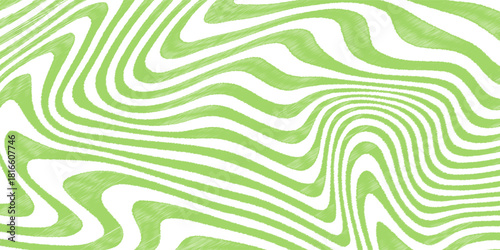 Trippy burst lines background. Psychedelic wavy stripes wallpaper. Linear sunburst swirl. Twisted and distorted curly texture. Vector