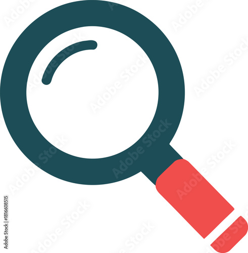 Magnifying Glass Search Icon for Investigation, Discovery, Analysis, and Zoom