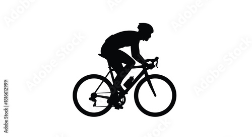 Cyclist silhouette