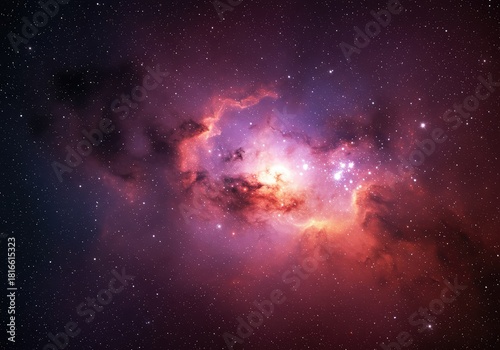 A stunning, vibrant cosmic background showcasing glowing stardust, swirling nebulae, and deep space colors for abstract designs ,blend ,universe ,star