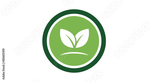 Leaf icon representing nature and environment