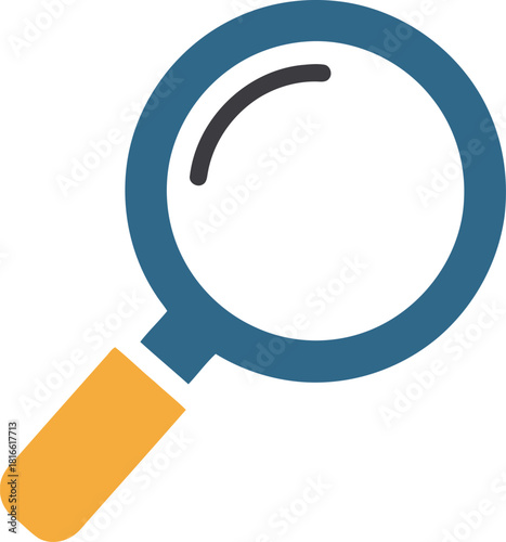 Magnifying glass icon for search, explore, zoom, and focus tool