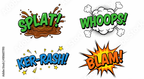 Comic Book Sound Effects - Vector Set