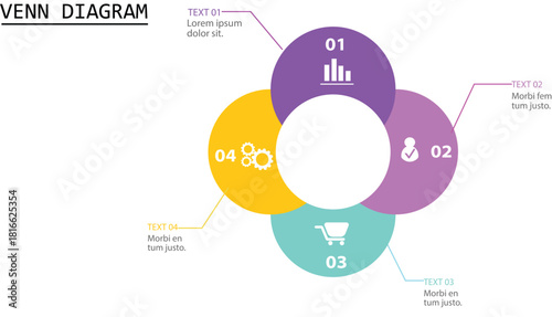 Modern Infographic Vector Futuristic Template