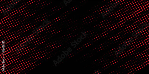 Halftone dots red and blue color pattern gradient grunge texture background. Dot pop art comic sport style vector illustration. modern background