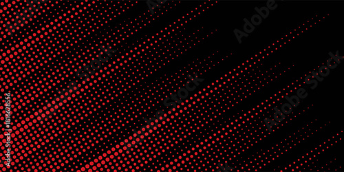 Halftone dots red and blue color pattern gradient grunge texture background. Dot pop art comic sport style vector illustration. modern background