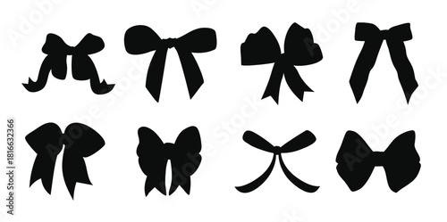 hair ribbon vector