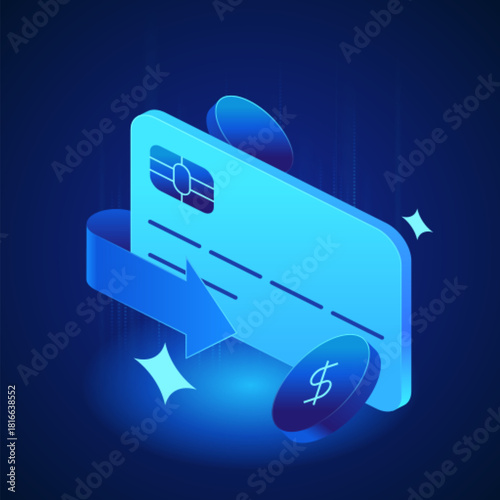 Banking icon Card with cashback