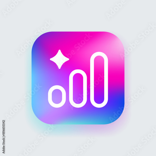 Analysis icon for AI-powered data insights