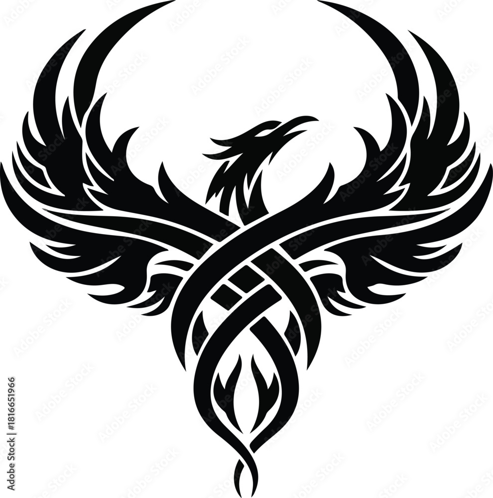 Obraz premium black and white tattoo