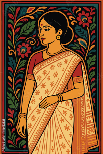 Bengali traditional vector