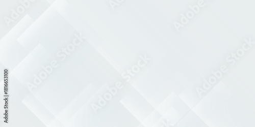 Abstract white overlapping shapes, geometric elements create a modern background, perfect for presentations, web design showcasing minimalist style and clean aesthetics