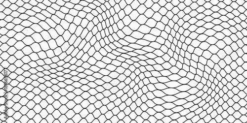 Mesh texture for fishing nets. Seamless pattern for sportswear or soccer goal, volleyball net, basketball hoop, hockey, athletics. Abstract net background for sports vector illustration