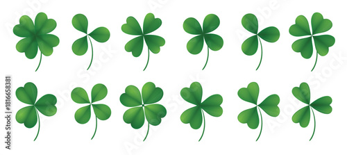 clover leaf icon collection